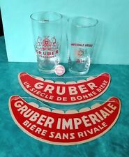 Biére gruber verres d'occasion  Bitche