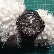 CASIO PRO TREK PRW-6000Y Czarny potrójny zegarek z czujnikiem testowany bez pudełka instrukcja obsługi na sprzedaż  Wysyłka do Poland
