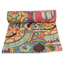 Ropa de cama Knatha edredón india talla King hippie gudari segunda mano  Embacar hacia Mexico