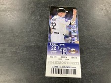Rockies 2014 ticket for sale  Barrington