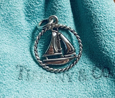 Usado, TIFFANY & Co. Bolsa pingente berloque prata esterlina 925 torção veleiro Itália comprar usado  Enviando para Brazil