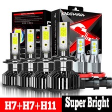 Kit combo de faróis de LED + lâmpadas de neblina para Mercedes-Benz S500 2003-2006 - 6x comprar usado  Enviando para Brazil
