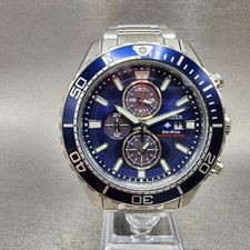 Citizen Eco-Drive Promaster relógio cronógrafo mergulhador masculino 44mm mostrador azul aço comprar usado  Enviando para Brazil