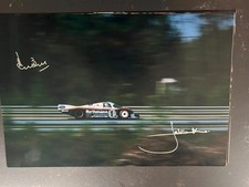 Usado, Foto assinada 18x12 Jacky Ickx Derek Bell Rothmans Porsche 956 Le Mans 24hr 1983 comprar usado  Enviando para Brazil