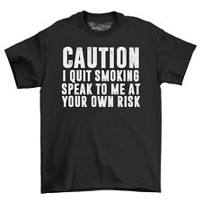 Camiseta Caution I Dej de Fumar Para Hombre Top Regalo Para Hombres Divertida Novedad Camisa segunda mano  Embacar hacia Argentina