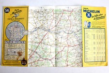 Michelin map 1958 d'occasion  Expédié en Belgium