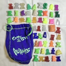Lote de 52 Gogo's Crazy Bones vintage dos anos 90 com bolsa azul retrô gogos brinquedos colecionáveis comprar usado  Enviando para Brazil