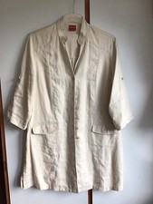 Leinen sommermantel naturfarbe gebraucht kaufen  Monheim