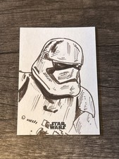 Usado, 2024 Star Wars Clone Troopers Storm Trooper Basak Kahraman cartão de esboço 1/1 comprar usado  Enviando para Brazil