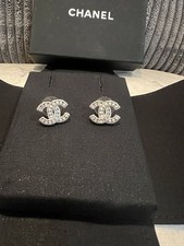 Chanel logo silver for sale  Chicago
