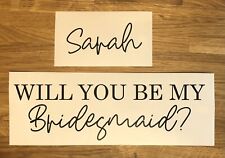 Personalised bridesmaid weddin for sale  BURY ST. EDMUNDS