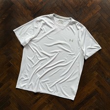 Usado, Camiseta Under Armour masculina branca manga curta esporte top jersey logotipo pequeno XL/XXL comprar usado  Enviando para Brazil