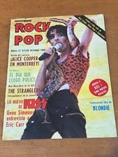 ALICE COOPER IN MEXICO Cover 1980 MEXICAN MAGAZINE Kiss The Stranglers comprar usado  Enviando para Brazil