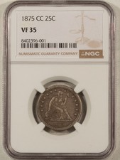 1875 seated liberty for sale  Cumberland