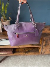 Purple coach handbag for sale  TOTNES