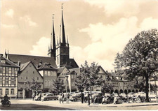Saalfeld AK Markt Kirche Oldtimer Moped Foto DDR Stempel um 1970 comprar usado  Enviando para Brazil
