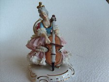 Violoncelliste porcelaine saxe d'occasion  Nevers