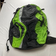Mochila de trilha de montanhismo degradê caminhada preta verde bolsos alças acolchoadas, usado comprar usado  Enviando para Brazil