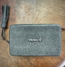 Bolsa de borracha Havaianas com zíper embreagem metálica preta metálica, usado comprar usado  Enviando para Brazil