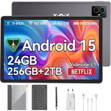 Tablet TABP60 R15 11 cali Andriod 15 24GB + 256 GB 8600mAh Widevine L1 4G Dual SIM na sprzedaż  Wysyłka do Poland