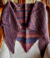 Dreieckstuch mohair wolle gebraucht kaufen  Daisendorf