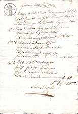 Manoscritto carta bollata usato  Castione Andevenno