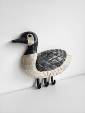 Handmade wooden duck for sale  LONDON