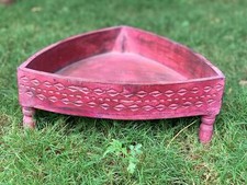 Mesa amoladora chakki india de madera, grabado acabado envejecido mesa chakki, segunda mano  Embacar hacia Mexico