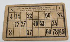 Vecchia cartella tombola usato  Tivoli