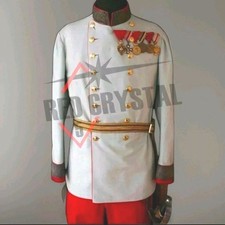 Usado, Novo casaco e calça masculina túnica militar branca uniforme oficial do Estado-Maior comprar usado  Enviando para Brazil