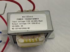 PARA PEÇAS - Weideer AC 110V 50/60HZ CE saída AC 12V 10VA transformador de potência comprar usado PARA PEÇAS - Weideer AC 110V 50/60HZ CE saída AC 12V 10VA transformador de potência comprar usado  Enviando para Brazil