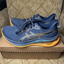 Tênis de corrida Asics Gel Kinsei Max 1011B696-401 masculino 10 azul laranja excelente comprar usado  Enviando para Brazil