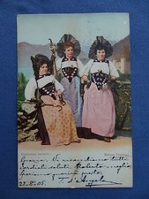 Antica cartolina costumi usato  Napoli