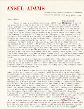 Ansel adams letter for sale  New York