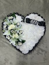 Black white heart for sale  HOLYWELL