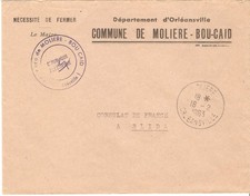 Molière- Bou Caïd ( Orléansville),  lettre du maire au consul de France à Blida., usado comprar usado  Enviando para Brazil