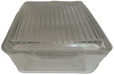 Prato de geladeira PYREX 503-B 1,5 qt com tampa – Vidro transparente – Chip na alça da tampa comprar usado  Enviando para Brazil