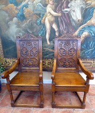 Wainscot chairs 17th for sale  UCKFIELD