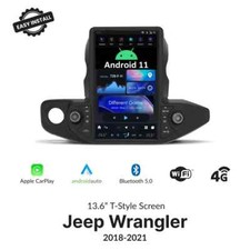 Rádio estéreo GPS tela vertical 13.6 Android Tesla para Jeep Wrangler 2018-2022 comprar usado  Enviando para Brazil