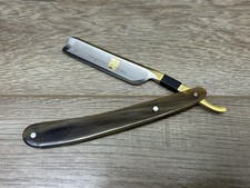 Balanças de chifre de barbear reto Dovo 10681193 Bergischer Löwe 6/8" Solingen Alemanha, usado comprar usado  Enviando para Brazil