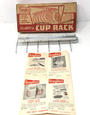 Antigo 1960 Cozinha Sob Balcão Copo Deslizante Rack Aço Banhado Grayline 12 xícaras comprar usado  Enviando para Brazil