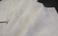 Lot serviettes monogrammes d'occasion  Bréhan
