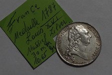 🧭 🇫🇷 MEDALHA DE PRATA FRANCE LOUIS XVI 1787 COM OCCIT 10,64Gr 30mm B84 WD45 comprar usado  Enviando para Brazil