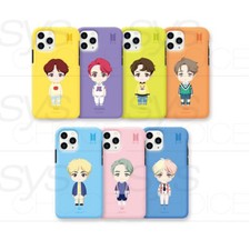 BTS Bens Oficiais Autênticos PERSONAGEM BÁSICO PÉ DUPLO PROTETOR Estojo + Rastreamento comprar usado  Enviando para Brazil