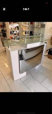 Reception desk curved for sale  North Bergen