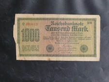 Billets allemagne reichsbankno d'occasion  Colmar