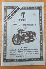 Ersatzteilliste dkw veteranent gebraucht kaufen Ersatzteilliste dkw veteranent gebraucht kaufen  Rheinmünster