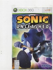 Sonic Unleashed Xbox 360 SOMENTE MANUAL Autêntico SEM TRACKINzG, usado comprar usado  Enviando para Brazil