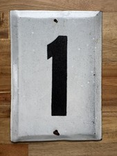 GRANDE PLACA DE PLACA DE METAL VINTAGE ESMALTE CASA NÚMERO “1” comprar usado GRANDE PLACA DE PLACA DE METAL VINTAGE ESMALTE CASA NÚMERO “1” comprar usado  Enviando para Brazil