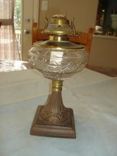 Lâmpada de querosene a óleo Star Band, base de ferro, lâmpada por volta de 1880 comprar usado  Enviando para Brazil
